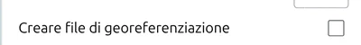 'Creare file di georeferenziazione' nelle impostazioni immagine dell'esportazione di map.army