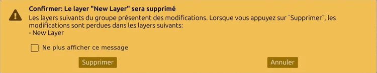 La confirmation de suppression map.army nommant le calque à retirer, avec la case « Ne plus afficher ce message »