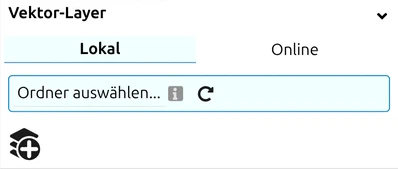 'Vektor-Layer'-Panel von map.army — ein so geladenes KML wird zu einem Vektor-Layer, nicht zu MilX-Symbolik