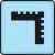 'Measure area' button in its active blue state