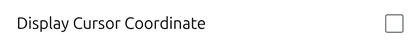 'Display Cursor Coordinate' checkbox under Map Tools in map.army Options