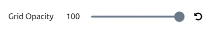 'Grid Opacity' slider at 100 under Coordinate Settings in map.army