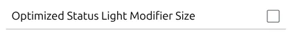 'Optimized Status Light Modifier Size' checkbox in map.army Options