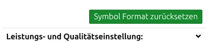 Schaltfläche 'Symbolformat zurücksetzen' in der Gruppe 'Symbolformat' im Optionen-Fenster von map.army