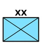 Division d'infanterie amie : deux X au-dessus du cadre