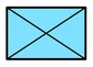Symbole d'unité d'infanterie amie : croix diagonale d'un coin à l'autre