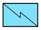 Symbole d'unité de transmissions amie : un zigzag en éclair