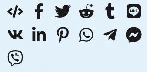 Share and social-media buttons revealed by 'More...' in the share dialog