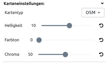 'Kartentyp' in der Gruppe Karteneinstellungen des map.army-Options-Panels