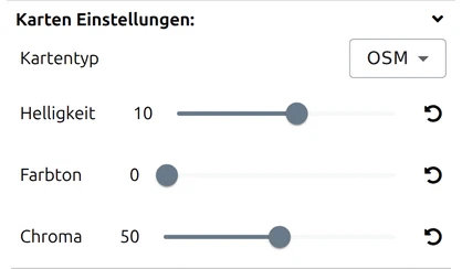 Allgemeine Karteneinstellungen