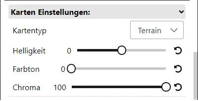 Allgemeine Karteneinstellungen