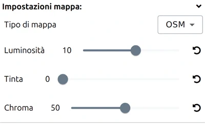 'Tipo di mappa' nel gruppo Impostazioni mappa del pannello Opzioni di map.army