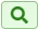 Green magnifying glass search button