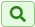 Green magnifying glass search button