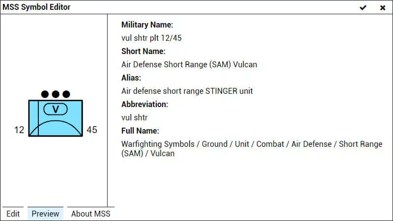 Preview Tab in MSS Symbol Editor