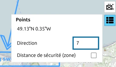 Liste des points du symbole 21st Panzer dans map.army avec le champ 'Direction'